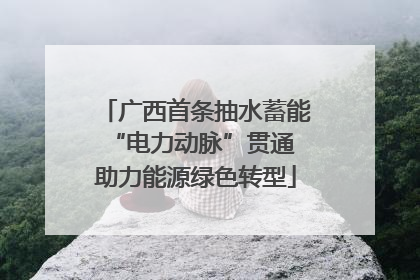 广西首条抽水蓄能“电力动脉”贯通 助力能源绿色转型