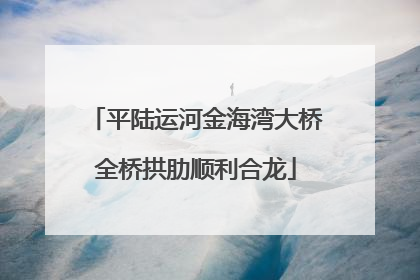 平陆运河金海湾大桥全桥拱肋顺利合龙