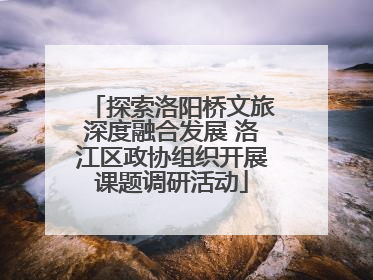 探索洛阳桥文旅深度融合发展 洛江区政协组织开展课题调研活动
