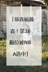 恭喜杨瀚森！第16顺位被NBA选中