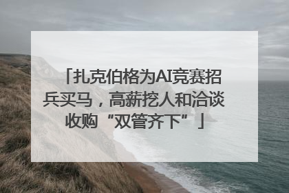 扎克伯格为AI竞赛招兵买马，高薪挖人和洽谈收购“双管齐下”