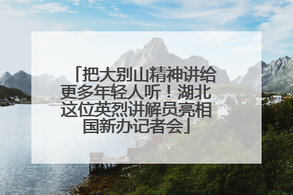 把大别山精神讲给更多年轻人听！湖北这位英烈讲解员亮相国新办记者会