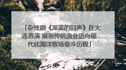 杂技剧《深蓝的回声》在大连首演 展现传统渔业迈向现代化海洋牧场奋斗历程