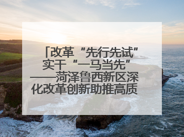 改革“先行先试” 实干“一马当先”——菏泽鲁西新区深化改革创新助推高质量发展纪实