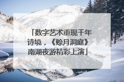 数字艺术重现千年诗境，《赊月洞庭》南湖夜游精彩上演