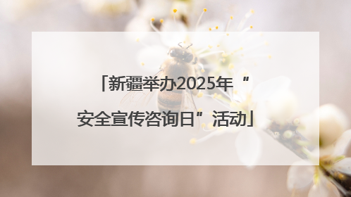 新疆举办2025年“安全宣传咨询日”活动
