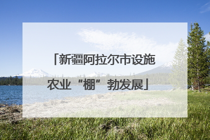 新疆阿拉尔市设施农业“棚”勃发展