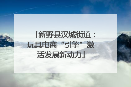 新野县汉城街道：玩具电商“引擎”激活发展新动力