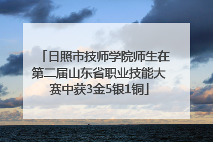 日照市技师学院师生在第二届山东省职业技能大赛中获3金5银1铜