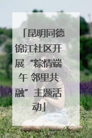 昆明同德锦江社区开展“粽情端午 邻里共融”主题活动