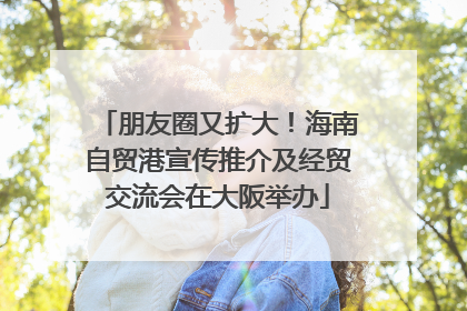 朋友圈又扩大！海南自贸港宣传推介及经贸交流会在大阪举办