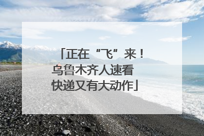 正在“飞”来！乌鲁木齐人速看 快递又有大动作