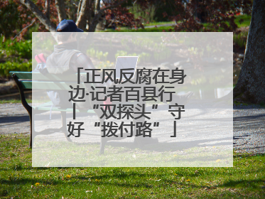 正风反腐在身边·记者百县行丨“双探头”守好“拨付路”