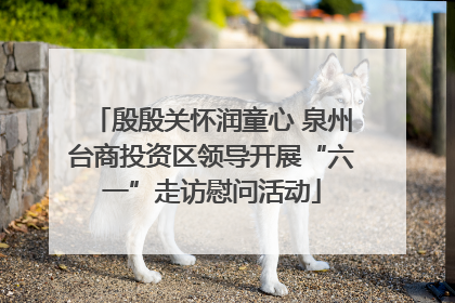 殷殷关怀润童心 泉州台商投资区领导开展“六一”走访慰问活动