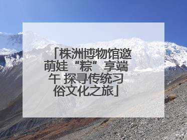 株洲博物馆邀萌娃“粽”享端午 探寻传统习俗文化之旅