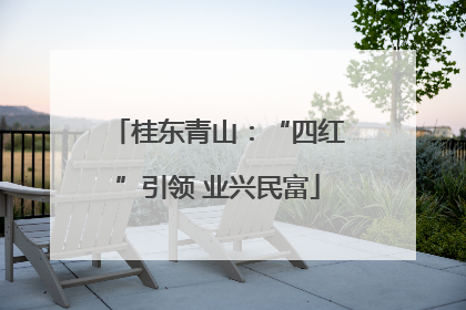 桂东青山：“四红”引领 业兴民富