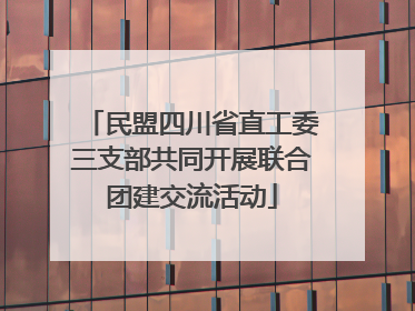 民盟四川省直工委三支部共同开展联合团建交流活动