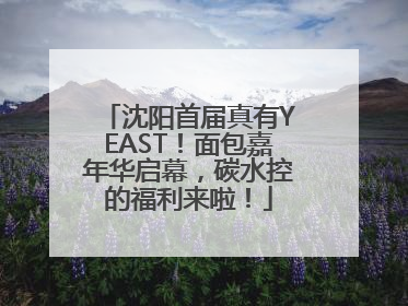 沈阳首届真有YEAST！面包嘉年华启幕，碳水控的福利来啦！
