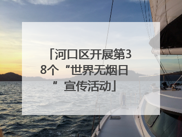 河口区开展第38个“世界无烟日”宣传活动