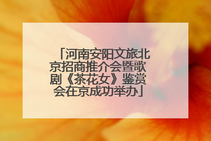 河南安阳文旅北京招商推介会暨歌剧《茶花女》鉴赏会在京成功举办