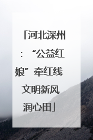 河北深州：“公益红娘”牵红线 文明新风润心田