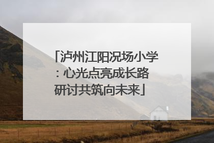 泸州江阳况场小学：心光点亮成长路 研讨共筑向未来