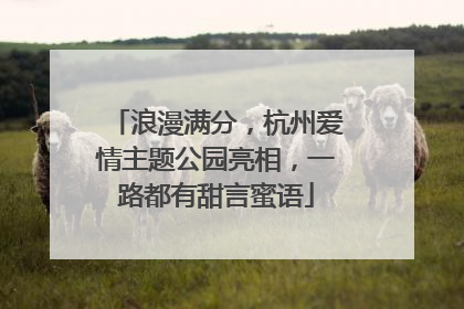 浪漫满分，杭州爱情主题公园亮相，一路都有甜言蜜语