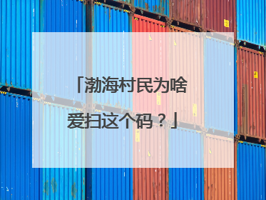 渤海村民为啥爱扫这个码？
