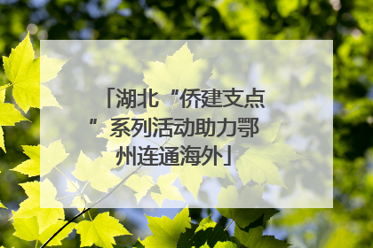 湖北“侨建支点”系列活动助力鄂州连通海外