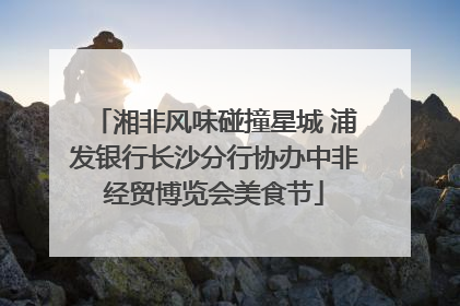 湘非风味碰撞星城 浦发银行长沙分行协办中非经贸博览会美食节