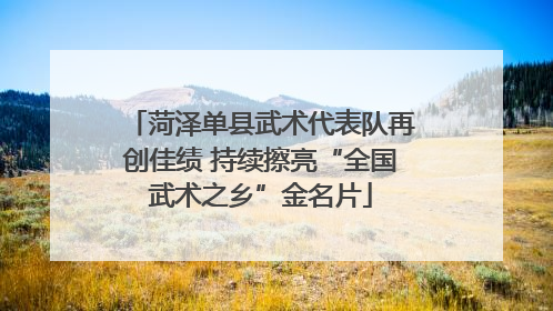 菏泽单县武术代表队再创佳绩 持续擦亮“全国武术之乡”金名片