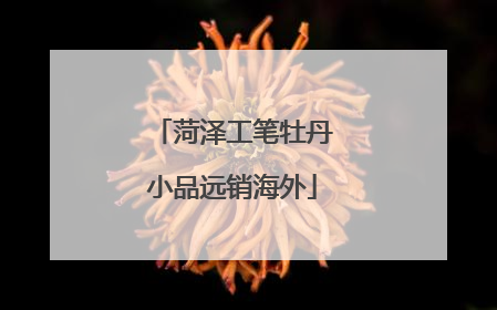 菏泽工笔牡丹小品远销海外
