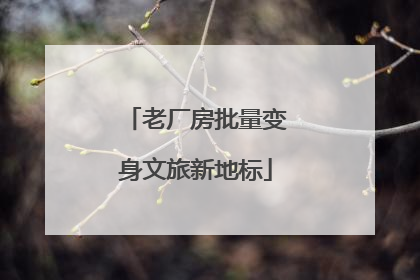 老厂房批量变身文旅新地标