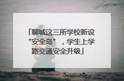 聊城这三所学校新设“安全岛”，学生上学路交通安全升级