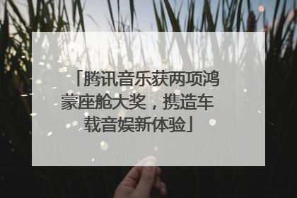 腾讯音乐获两项鸿蒙座舱大奖，携造车载音娱新体验