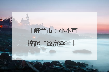 舒兰市：小木耳撑起“致富伞”