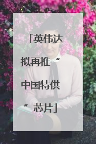 英伟达拟再推“中国特供”芯片