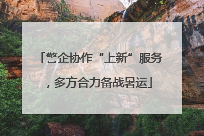 警企协作“上新”服务，多方合力备战暑运