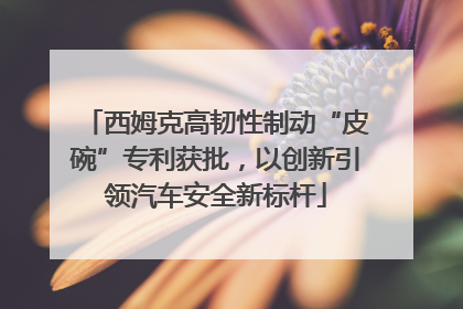 西姆克高韧性制动“皮碗”专利获批，以创新引领汽车安全新标杆