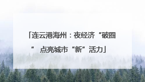 连云港海州：夜经济“破圈” 点亮城市“新”活力