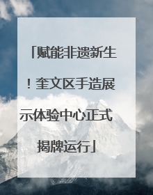 赋能非遗新生！奎文区手造展示体验中心正式揭牌运行