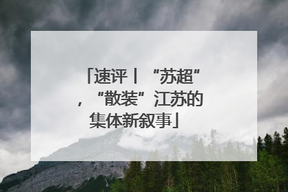 速评丨“苏超”，“散装”江苏的集体新叙事