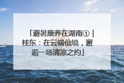 避暑康养在湖南①｜桂东：在云端仙境，邂逅一场清凉之约