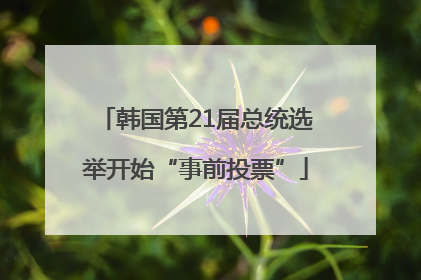 韩国第21届总统选举开始“事前投票”
