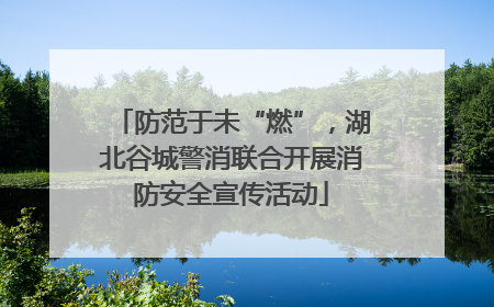 防范于未“燃”，湖北谷城警消联合开展消防安全宣传活动