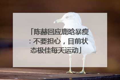 陈赫回应鹿晗暴瘦：不要担心，目前状态极佳每天运动