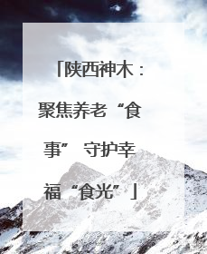 陕西神木：聚焦养老“食事” 守护幸福“食光”
