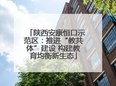 陕西安康恒口示范区：推进“教共体”建设 构建教育均衡新生态