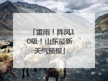雷雨！阵风10级！山东最新天气预报