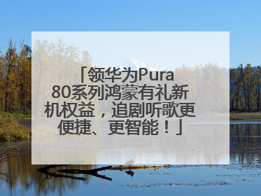 领华为Pura 80系列鸿蒙有礼新机权益，追剧听歌更便捷、更智能！